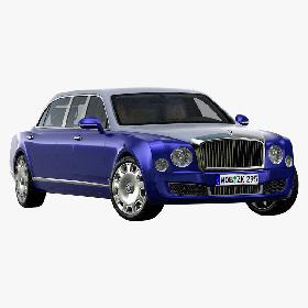 2017 Bentley Mulsanne Limousine 3D model